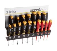 Juego de destornilladores de rack Felo Ergonic XXL de 17 piezas