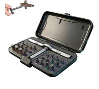 Juego de destornilladores de trinquete 24 en 1, herramientas de precisión | Juego de trinquete de destornillador para electricista, reparación del hogar, computadora, bicicleta, muebles