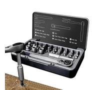 Juego de destornilladores de trinquete magnéticos 25 en 1, herramienta de | Juego de destornilladores de precisión de trinquete para el hogar, garaje, electrónica, electricista, hombres, papá, marido