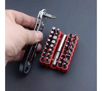 Juego de Destornilladores de Trinquete Multifunción de Dos Vías, Destornillador Portátil con Múltiples Puntas, Destornillador Compacto para Espacios Reducidos 1set(34pcs) XS (dispositivos de seguridad
