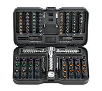 Juego de destornilladores de trinquete multifunción VMAN 100 en 1, con puntas magnéticas, mini kit de herramientas de reparación, herramienta doméstica para PC, escritorio, etc. 100in1 kit