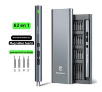 Juego de destornilladores eléctricos de precisión 62/6 en 1, kits de herramientas eléctricas, Mini brocas pequeñas inalámbricas recargables para reparación de móviles Xiaomi N20 handle 4 bits