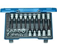Juego de destornilladores Gedore, 1/4" + 1/2", 34 piezas, con punta Torx: 19 y 20