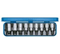 Juego de destornilladores Gedore de 1/2", 9 piezas, con puntas IS, PH, XZN e INX. Modelo: 19 PM