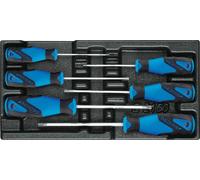 Juego de destornilladores Gedore en sistema modular 1/3 ES, modelo 1500 ES-2163 TXB