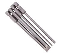 Juego de Destornilladores Kraftform Kompakt Slot S2 Aleación de Acero 4 Piezas 100 Mm S2 Aleación de Acero 1 4 Vástago Hexagonal 3 Mm 6 Mm Destornilladores Magnéticos
