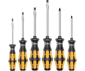 Juego de destornilladores Kraftform Plus 900 de 6 piezas para tornillos de ranura y de estrella de Wera