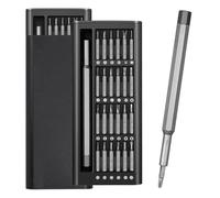 Juego de destornilladores magnéticos de precisión 24 en 1 con estuche para teléfono, gafas, electrónica, ordenador, reloj, consola de juegos