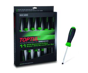 Juego de destornilladores mixtos TOPTUL 11uds. 3.0 3.5 4.0 5.5 6.5