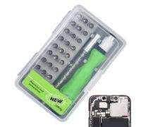 Juego de destornilladores pequeños, kit de herramientas electrónicas ajustables 32 en 1, juego de puntas de destornillador, para PC, teléfono celular, consola de juegos, reloj, lentes, reparación