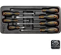 Juego de destornilladores planos NEO TOOLS 84-231, 7 piezas