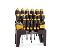 Juego de destornilladores STANLEY® CUSHION GRIP™, llaves allen y puntas con soporte - STHT0-74958