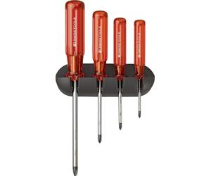 Juego de destornilladores Swiss Tools, 4 piezas, punta PH, con soporte de pared "Classic"
