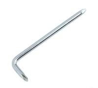 Juego de destornilladores tipo L, llave en forma de L para puntas PH0 PH1 PH2, destornillador de brazo corto de codo para espacios estrechos y ángulos estrechos, herramienta de mano plateada (5 mm PH1