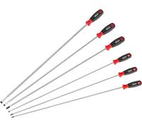 Vigor Juego de destornilladores extralargo V4432/6 ranuras, perfil Phillips PH, 600 mm