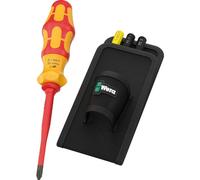 Juego de destornilladores Wera Kraftform Kompakt VDE GO RA 1, con funda, que incluye: destornillador PH 2, destornillador PZ 2, destornillador PZ/S 1, destornillador de ranura 0.6x3.5, 5 piezas.