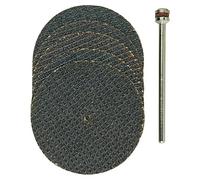 PROXXON 2228818 2228818-Set 5 discos reforzados 38 mm + vástago, 0 W, 0 V, Metal