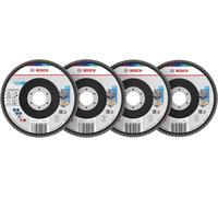 Juego de discos de lija para amoladora X451, 125 x 22,23 mm, granos K40/K60/K80/K120, calidad Z27, juego de 60 unidades