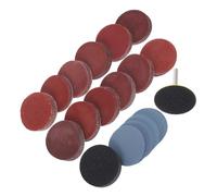 Juego de Discos de Lijado de 50mm para Taladro con Soporte | Granos 60 a 3000, Papel de Lija, Hierro y Nylon, para Chapa Automotriz y Pulido