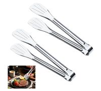 Juego de dos pinzas de acero inoxidable para servir, de 18 cm – pinzas de cocina para buffets y barbacoas
