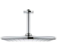 Juego de ducha de cabeza Rainshower Mono 310 Cube de GROHE, 26565, plato de ducha cromado, 1 tipo de chorro, salida de techo de 142 mm, cromado