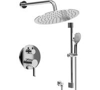 Juego de ducha empotrado Sapho ICONIC, con grifo, 2 salidas, cromado