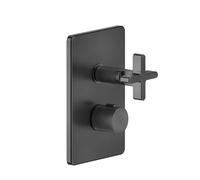 Juego de ducha Gessi Inciso, para termostato empotrado, salida a controlar por separado, UPK 09269, 58236713, Color: Latón antiguo