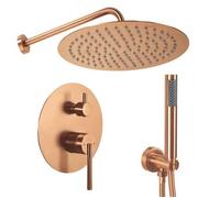 Juego De Ducha Oculto Rea Argon Brush Copper