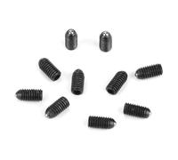 Juego de émbolos M3 con rosca de tornillo, casquillo hexagonal, émbolos de resorte de acero al carbono, 10 piezas, resistentes para dispositivos mecánicos, abrazaderas, máquinas (M3*6(10PCS))
