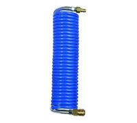 Juego de embrague de manguera en espiral, acoplamiento estándar NW 7,2, poliamida, diámetro de manguera 10 x 8, PN a 23 °C máx. 15 bares. Longitud: 2,5 m.