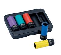 Juego De Enchufes De Impacto Bahco BWSS12P5 De 1/2 Pulgada, 5 Piezas BAHBWSS12P5