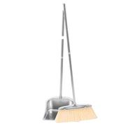 Juego de escoba y recogedor, escoba ajustable para calle, herramienta de barrido de acero inoxidable para comedor, apartamento, estudio, dormitorio, baño, cocina, garaje, oficina, restaurante, patio