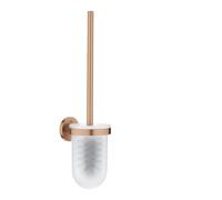 Juego de escobilla de baño GROHE Start (Metal y Vidrio, Montaje de Pared con fijación Oculta, Incluye Tornillos y Tacos), tamaño 398 mm, Bronce Atardecer cálido Cepillado, 41185DL0
