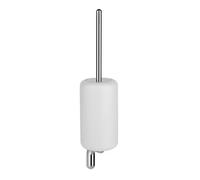 Juego de escobillas de inodoro Gessi Goccia para montaje en pared, contenedor en GRES blanco, 38019126, Color: Metal negro cepillado GHRC