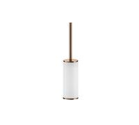 Juego de escobillas de pedestal Gessi Inciso, contenedor blanco mate, 58543708, Color: PVD cepillado de cobre