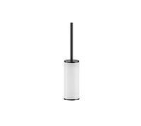 Juego de escobillas de pedestal Gessi Inciso, contenedor blanco mate, 58543710, Color: PVD de latón