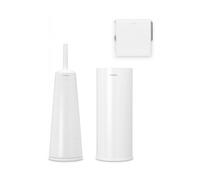 Juego de escobillero, soporte de papel y repuesto RENEW, blanco, Brabantia