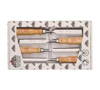 Juego de escoplos para madera (4 pzs., Marrón)