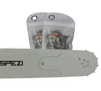 Juego de espada de sierra de 90 cm Solid Drive con 2 cadenas semicinceles 3/8" 115TG 1,6 mm apto para Husqvarna 572XP