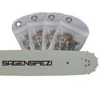 Juego de espadas de 40 cm Drive con 4 cadenas de medio cincel.325" 67TG 1,3 mm adecuado para Stihl 026 MS260 029 MS290 MS261 MS270 MS280 MS271 MS291 MS300 C-M MS310 MS311 MS391 MSA300