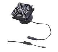 Juego de extractor compacto de 8 cm adecuado para eliminar humo y olores con motor de 3800 RPM en invernaderos de autocaravanas y casas de mascotas