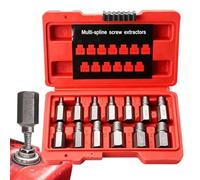 Juego de Extractores de Tornillos Dañados Sacatornillos Robusto Antióxido | Dados Extractores de Pernos Para Mecánico de Coches, Papá, Esposo, Tuercas, Espárragos y
