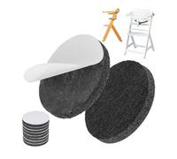 Juego de Fieltro Deslizante para Trona, Paquete de 8, Compatible con la Trona bebeconfort Timba y Safety 1st Toto, en Negro, para Pegar, Almohadilla de Fieltro Deslizante para la Pata de la Silla