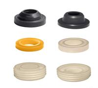 Juego de fijaciones de goma antideslizante para asiento de inodoro - Junta de sellado de tanque de agua de 6 piezas para una instalación estable y sin tambaleos, compatible con estándar