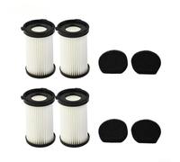 Juego de filtros de vacío para Cecotec para Conga Thunderbrush 520/550/560 E para Handyforce 2761, 4 filtros y 4 esponjas para filtración de polvo