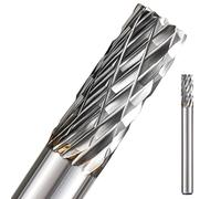 Juego de fresas de carburo con vástago de 1/4 con gran soporte de haya, brocas de rectificado para herramientas rotativas de metal, accesorios de fijación, lima, soldadura, madera, piedra para