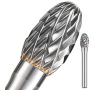 Juego de fresas de carburo de 1/4 con vástago de 1/4 con soporte de haya grande, brocas de amoladora, brocas de taladro, brocas de rectificado para metal, accesorios de herramientas rotativas, lima de
