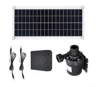 Juego de fuente solar con panel de 20 W y bomba de 800 l/h, bomba de agua solar sin escobillas, bomba de agua solar para estanque y baño de pájaros, bomba sumergible silenciosa, decoración sin costes