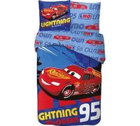 Juego de funda nórdica Cars Disney de algodón, 1 funda nórdica de 140 x 200 cm y 1 funda de almohada de 63 x 63 cm