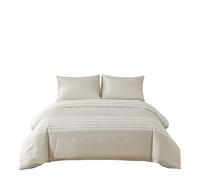 Juego de Funda Nórdica Estampada Beige con Rayas y Estrellas Bed 105cm